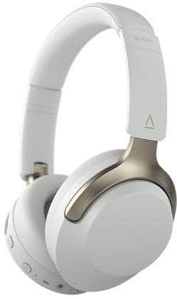 CREATIVE Zen Hybrid SXFI Kabellose Over-Ear-Kopfhörer mit Super X-Fi-Technologie, adaptiver hybrider aktiver Geräuschunterdrückung, Umgebungsmodus, bis zu 70 Stunden, Low-Latency-Modus (Hellgrau)