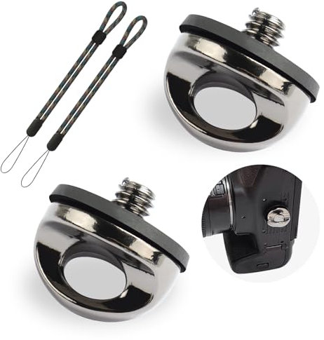 ZTVOWTO 2 PCS Camera Mounting Screw, 1/4 Screw for Camera Strap D-Ring, 11/4 Eyelet, Tripod, Qr Plate And Tripod Accessories(Round)