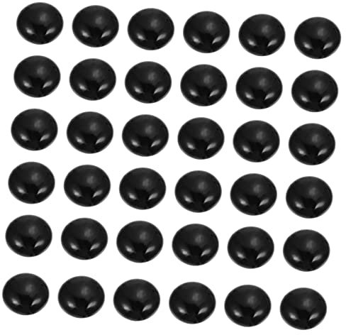 COHEALI 1 Jeu Allez pièce aller aux échecs pierre Perles jeu de go en verre accessoire de jeu de go jeu de go noir école go fournitures d'échecs pierres d'échecs en verre porcelaine Black