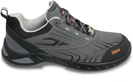 BETA 7273G, Scarpe Antinfortunistiche FitEVOLUTION in Nabuk Idrorepellente, Scarpe da Lavoro Antiperforazione con Supporto di Stabilità sul Tallone, Taglia EU 43, 600g