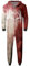 Topassion Halloween Kostüm, Lustig Familie Pyjama Set Halloween Onesie Jumpsuit mit Kapuze Gruselig Blood Bedrucktes Verkleidungen Kostüme Festival Cosplay Langarm Homewear Schlafanzug Men,L