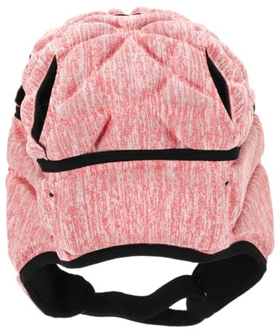 Yardwe Casque De Sport Casque De Football Adulte Couvre-Chef De Rugby De Rugby Jeune Pratique De Base-Ball De Sécurité pour Le Baseball Polyester Rose