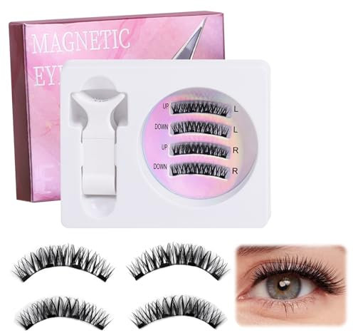 Pestañas Postizas Magneticas Melashes Pestañas Magneticas Pestañas Magneticas Naturales Magnetic Lashes Pestañas Postizas Magneticas Melashes Pestañas Magneticas con 1 Rizador de pestañas