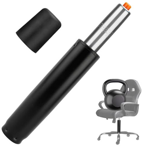 450 Libras Pistón Silla Oficina Ejecutiva, Cilindro Gas Universal Negro, Resorte Amortiguador, Repuesto Muelle para Silla Gaming, Sillas Giratorias, Taburete Escritorio (Longitud Total 300mm - 450mm)