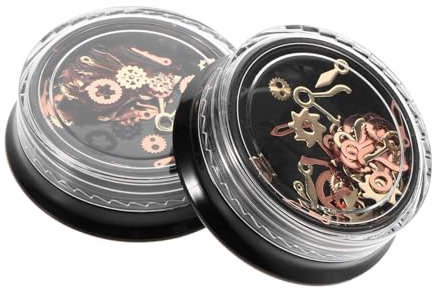Steampunk Nagelanhänger mit Zahnraddesign, 2 Stück aus Legierung