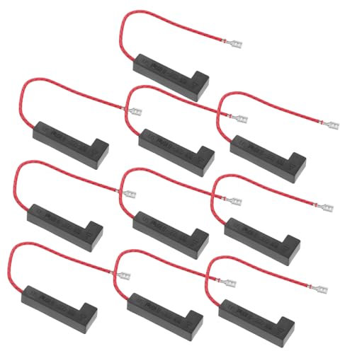 SHINEOFI Lot De 10 Pièces De Rechange Pour Micro-Ondes Fusibles Pièces Détachées Pour Micro-Ondes Fil De Cuivre Noir