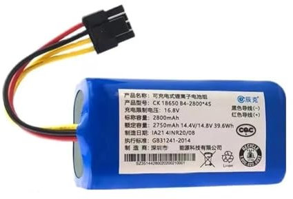 Batterie Li-ion 14,4 V 2800 MAh, Compatible Avec Les Pièces De Rechange Des Aspirateurs Robots 360 Et C50