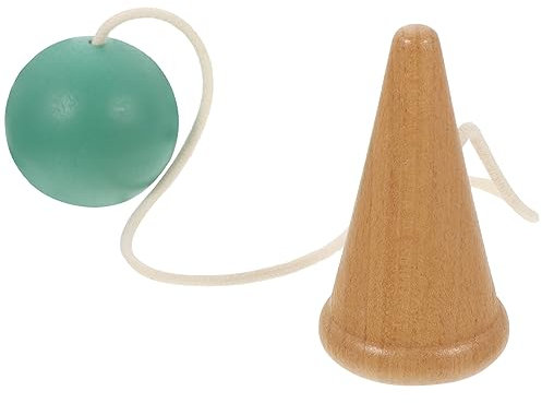 FUNNETOYU Kendama Spielzeug Für Kinder Aus Holz Hand Auge Koordination Langlebig Xhn Grüner Geschicklichkeitsball Interaktives Spielzeug Für Entwicklung Von Konzentration Und