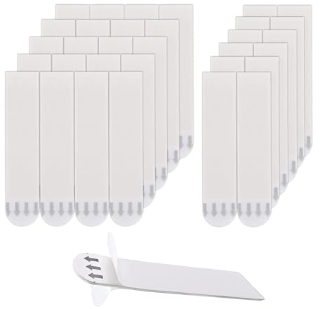 ZALAOR 36Pcs Wall Picture Frame Hanging Strips – No Nails Adhesive Heavy Duty Picture Hanging Strip – Waterproof Wall Stickers for Frames Posters Mirrors and Decorations (Medium 70 x 16mm)