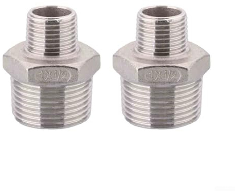 Raccords filetés G en acier inoxydable 304 pour raccords de tuyauterie, adaptateurs hydrauliques pneumatiques pour systèmes de plomberie et de réfrigération (1-4)