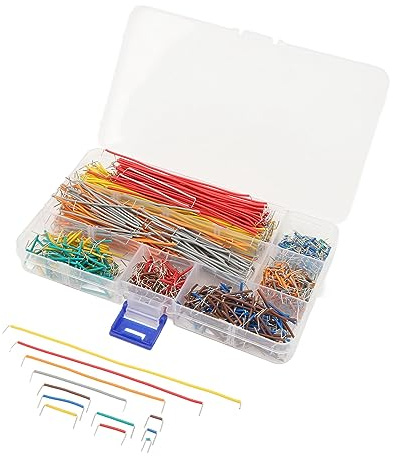 Ausla 840PCS Breadboard Jumper Wire, Copper Flexible Connecting Line Kit with Storage Box for Breadboard Projects
