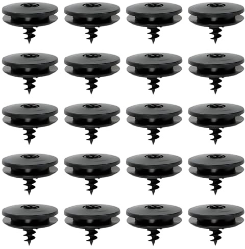EAVUYIS 20 Pièces Clips de Fixation pour Tapis de Voiture, Universels 3-en-1 pour Tapis Antidérapants, Clips De Support De Tapi, Boutons-Pression pour Tapis de Sol pour de Nombreux Types de Véhicules