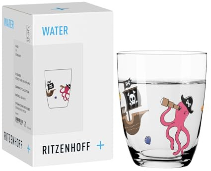 RITZENHOFF 8361011 Wasserglas 210 ml, Kids von Esther Sprenger-Pieper – farbenfrohes Kindermotiv voller Fantasie und Abenteuer – Made in Germany