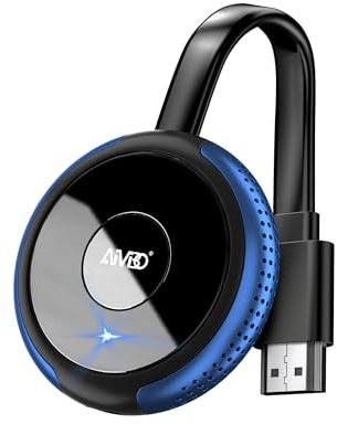 2026 AIMIBO 4K 5G Wireless Display Adapter – Verdadero Plug & Play Películas, Shows & Live desde Smartphone, Laptop a Monitor/Projector, Compatible con i*OS, Android, Windows, Mac OS, Airplay, DLNA