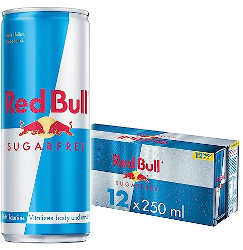 Red Bull Energy Drink Zuckerfrei, 12 x 250 ml