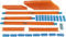 Hot Wheels Bahn Track Builder, Verbindungsstücke (12m) für Autorennbahnen der Hot Wheels Autos, inkl. 1 Spielzeugauto, zur individuellen Gestaltung, Auto Spielzeug, Spielzeug ab 4 Jahre, FTL69