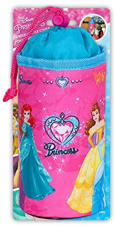 Disney Children's Princess Protective Water Bottle Cover, Multi-Colour, S