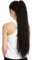 WIG ME UP - N857-V-1 Haarteil Zopf Pferdeschwanz extrem lang voluminös lockig Krepplocken gekreppt Afro Kinks Schwarz 75 cm