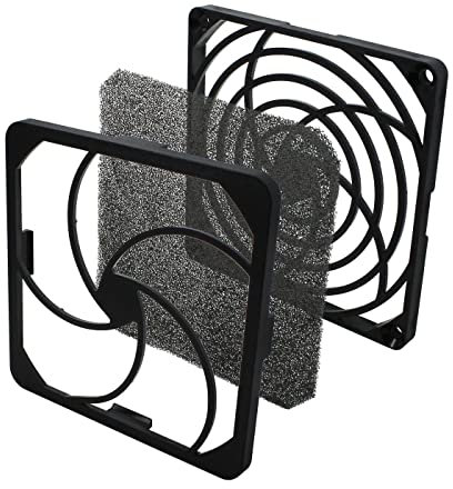 Rejilla del Ventilador + Filtro de Polvo 92x92mm 45ppi 3 Partes Filtro de Giro...
