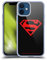 Head Case Designs Officially Licensed Superman DC Comics Black And Red Logos Soft Gel Case [Military Grade Protection] Compatible With Apple iPhone 12 Mini