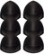 TopBine 3 Paar BH Einlagen, BH Insert Pads, Abnehmbarer Sport Push-up Pad, für Badeanzug und Bikini (3 Black B/C, A-D)
