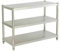 Futchoy Edelstahlregal Gastronomie 3 Böden Schwerlastregal Lagerregal 50kg küchenregale standregal 80 x 80 x 40 cm Standing Shelf Rack (3 Böden)