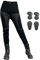 GEBIN Pantaloni da Moto da Donna, Traspirante Jeans da Motociclista Elasticizzati Slim Fit da Donna, Jeans alla Moda, con 4 Imbottitura di Protezione (Nero,XS)