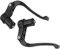 Perfeclan 2X Fahrradbremshebel-Set, Bar End TT Lenkerbremsen Aluminiumlegierung Zubehör, Schwarz Lenker für MTB Triathlon Faltrad
