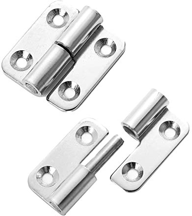 Scharniere, 3,8 cm, für Links- und Rechtshänder, abnehmbare Scharniere, abnehmbar, abnehmbar, abnehmbar, Scharnier, abnehmbare Türscharniere, Edelstahl-Scharniere