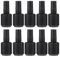 Mikinona Nail Polish Bottle 12pcs Empty Makeup Containers Matte Nail Polish Glue for Nails Nude Dipping Empty Gel Polish Bottles Hairbrush Glass Nail Polish Sub Bottle
