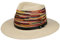 LIERYS Multicolour Crown Panamahut Damen/Herren - Hut aus 100% Stroh (Panama) - Mit Ledergarniturband - Frühjahr/Sommer Natur M (57-58 cm)