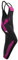 strongAnt Salopette de travail femme Power Stretch avec poches genouillères - Noir-Rose, 40