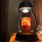 PUCHEN Table lamp Candle lamp Electric Candle Warmer Table Decorative Lighting for Bedroom, Cafe Creative Vintage Candle Warmers Lamp (Color : Zwart)
