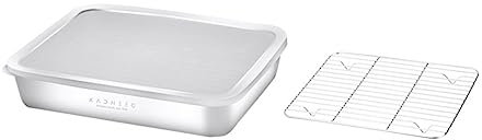 LIFKOME Long Storage Box Lid Tray Bake Box Food Container Sets for Home Kitchen