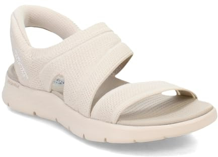 Skechers Damen Go Walk Flex Sandal Enticing, Natural Textile, 40 EU