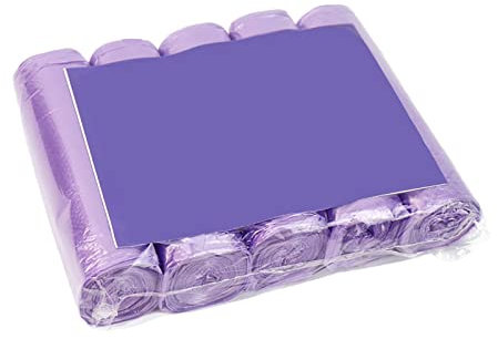 Bin Bags,Pedal Bin Liners,Bin Bags Small Plastic Bin Liners Clear Garbage Bags Wastebasket Toilet Pedal Bin Liners Wastebasket Bags Small Garbage Bags For Office Kitchen Bedroom Waste (01-Purple)