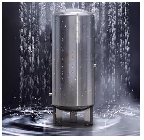 Vaso de expansión Tanque De Almacenamiento De Agua De Seguridad Presurizado Controlado Por Bomba Depósitos A Presión Para Grandes Pozos De Agua(300L/79.3Gal(155x50cm))