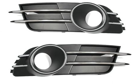 Dusibulv Nebelscheinwerferrahmen Für Audi A6 C7 2011 2012 2013 2014 2015 Auto Front Stoßstange Nebel Licht Kühlergrill Abdeckungen Regelmäßige Modell Gitter Nebelscheinwerfer