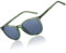 DUCO Retro Polarisierte Damen Sonnenbrille Vintage UV400 Schutz Sonnenbrillen Leichtgewicht Acetat Rahmen 1230 (Transparent Grün Rahmen Grau Linse)