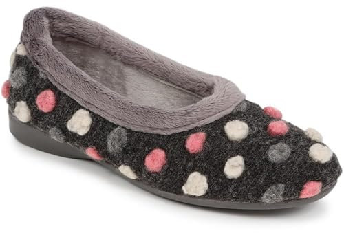 Pavers Full Slippers - Dark Grey Multi Size 6