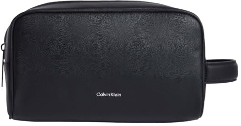 Calvin Klein CK Must Washbag/Dopp Kit Lv04D1046G, Homme, Black (Black), OS