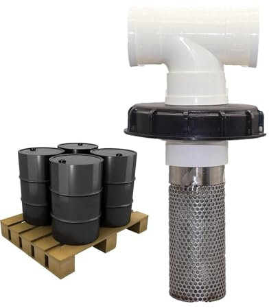 demaxiyad Hose Inlet Strainer Filter - Rain Water Outlet Hose Filter,Rain Water Inlet Screen Cap Washable Set for Most Barrel Nuts