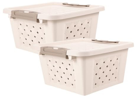 Kisangel 2 Stück Box Hamster Transportbox Nagetierbedarf Tier Meerschweinchen Doppelplattform Träger Rattankorb Produkte Weidenkorb Haustier Luftfutterbehälter Hunderöhren Draht