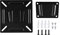 Support Mural Mtlavishness pour écran LCD LED de 12 à 24 Pouces, TV, PC, Gain de Place, Conception en Acier Haute résistance, Convient pour la Maison et Le Bureau, métal Noir, 110