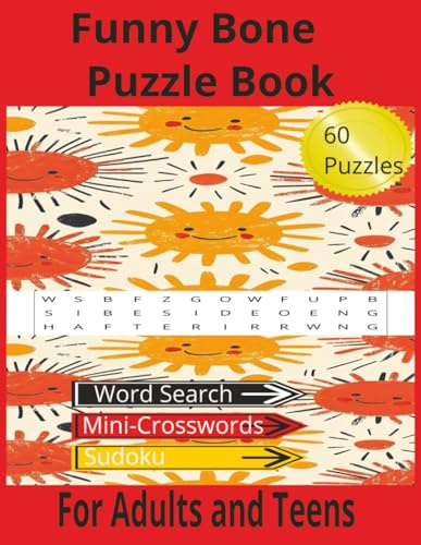 Funny Bone Puzzle Book For Adults and Teens: Comical Puzzle Book For Adults and Teens