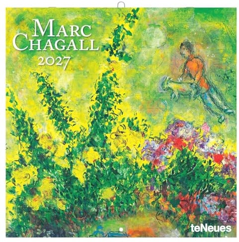 Marc Chagall 2027: Wandkalender 30x30 cm (30x60 cm geöffnet), Kunstkalender mit poetischen Meisterwerken von Chagall