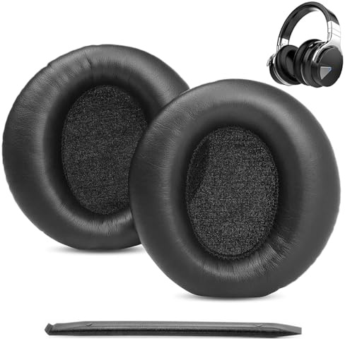 Ear Pads Replacement Ear Cushion Foam Compatible with COWIN E7 / E7 Pro Active Noise Cancelling Headphone, Softer Leather,High-Density Noise Cancelling Foam.