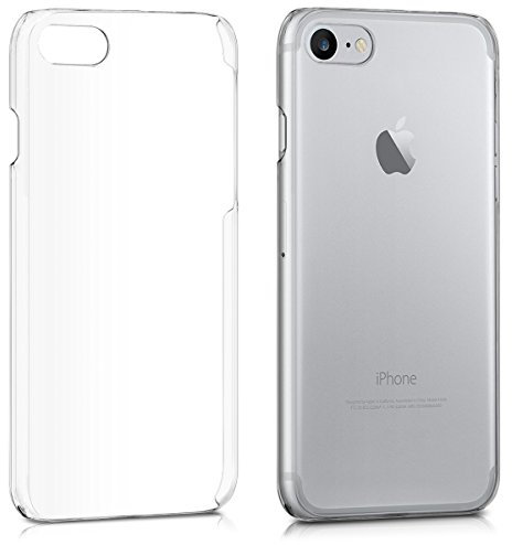 kwmobile Cover Compatibile con Apple iPhone SE (2020/2022) / 8/7 - Custodia Rigida Trasparente per Cellulare - Back Cover Cristallo in plastica - Trasparente