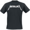 Metallica Textured Logo Männer T-Shirt schwarz L 100% Baumwolle Band-Merch, Bands