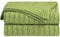 sourcing map Soft 100% Cotton Knitted Throw Blanket for Sofa and Couch, Lightweight Cable Knit Blanket, Home Decorative Blanket, Green, 50 x 60